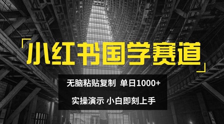 小红书国学赛道，无脑粘贴复制，单日1K，实操演示，小白即刻上手【揭秘】-雲鼎文化传媒