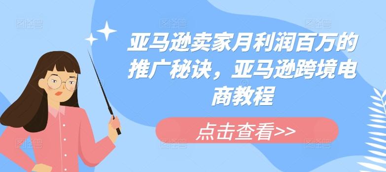 亚马逊卖家月利润百万的推广秘诀，亚马逊跨境电商教程-雲鼎文化传媒