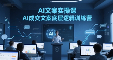 AI文案实操课，AI成交文案底层逻辑训练营-雲鼎文化传媒