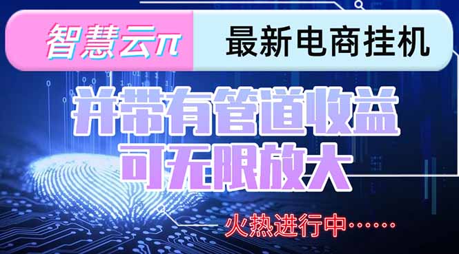 智慧云π电脑挂机单机每天收益300—500+ 并带有团队管道收益 可无限放大-雲鼎文化传媒