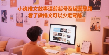 小说推文故事混剪起号及运营思路，看了做推文可以少走弯路-雲鼎文化传媒