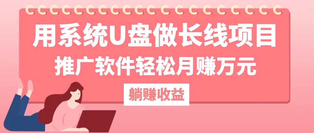 用系统U盘做长线项目，推广软件轻松月赚万元(附制作教程+软件-雲鼎文化传媒