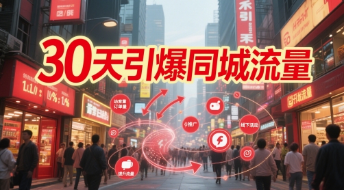 30天引爆同城流量：团购篇 认知篇 流量篇 来客篇 达人篇 老板人设IP篇 投流篇-雲鼎文化传媒