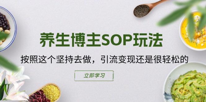 养生博主SOP玩法，按照这个坚持去做，引流变现还是很轻松的-雲鼎文化传媒