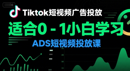 Tiktok短视频广告投放，适合0-1小白学习ADS短视频投放课-雲鼎文化传媒